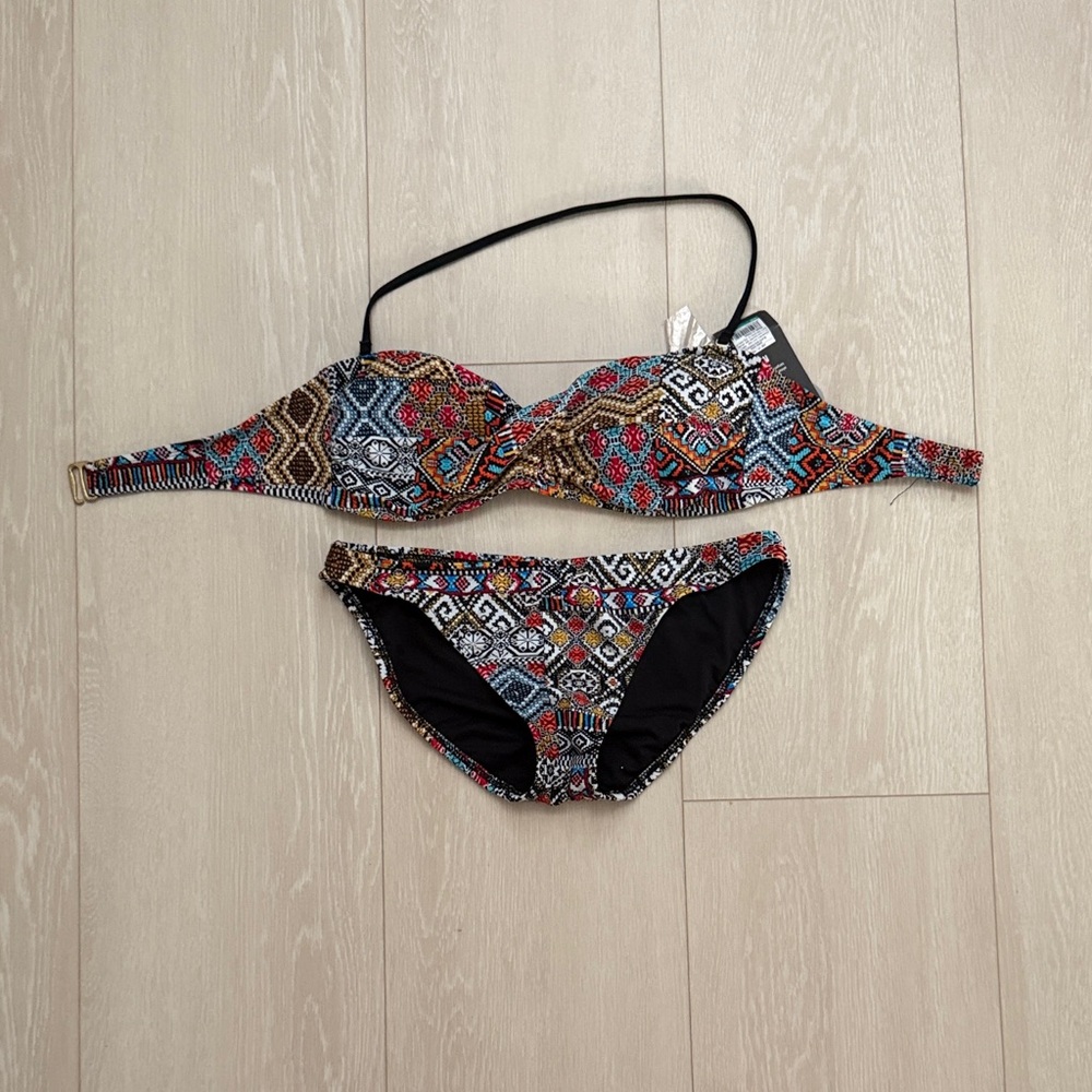Mossimo Supply Co. Multicolor Patterned Bikini